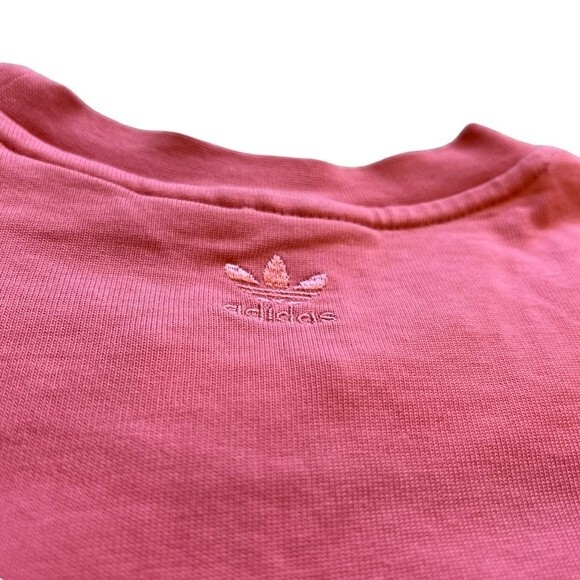 ADIDAS X HUMANRACE PHARRELL WILLIAMS T-SHIRT CROPPED OVERSIZED BARBIE PINK SZ M - Picture 7 of 16